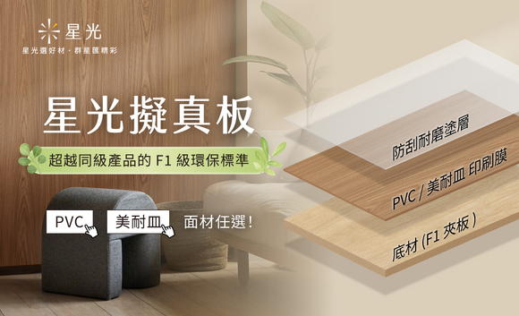 星品上市｜星光擬真板閃耀登場